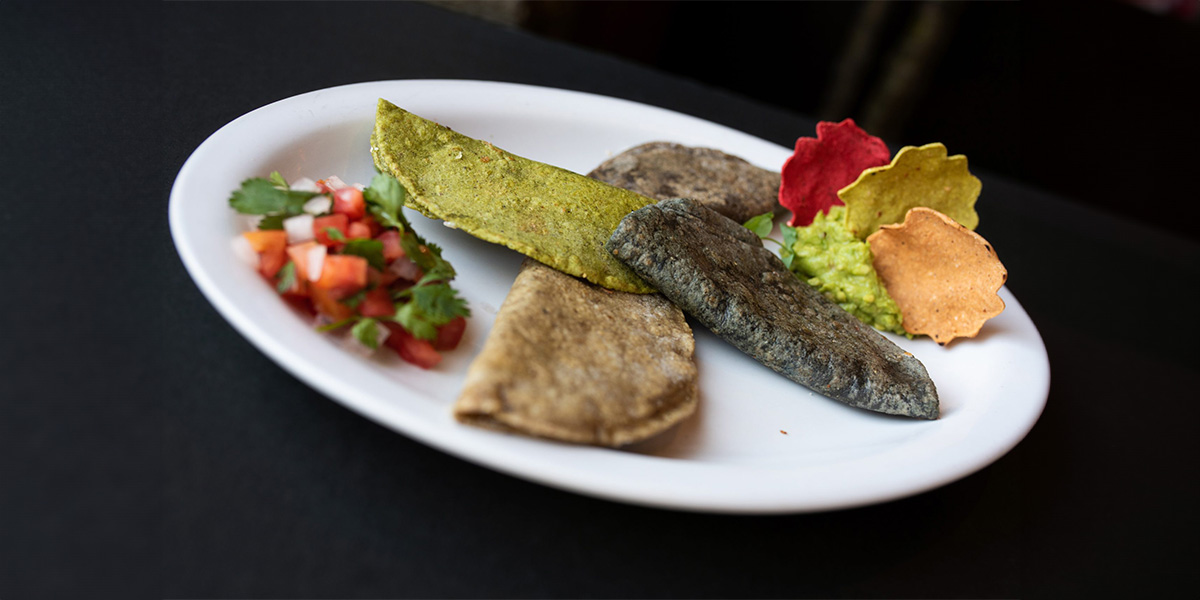 Quesadilla Barrigas: Deliciosa quesadilla con queso y opciones de relleno.